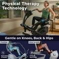 thumbnail image 3 of FreeStep LT7 Recumbent Cross Trainer Stepper - Zero-Impact Exercise w/Patented Physical Therapy Stride Technology; LCD Console w/21 Programs, Bluetooth HRM Compatible; Free App w/Trainer-Led Workouts, 3 of 7