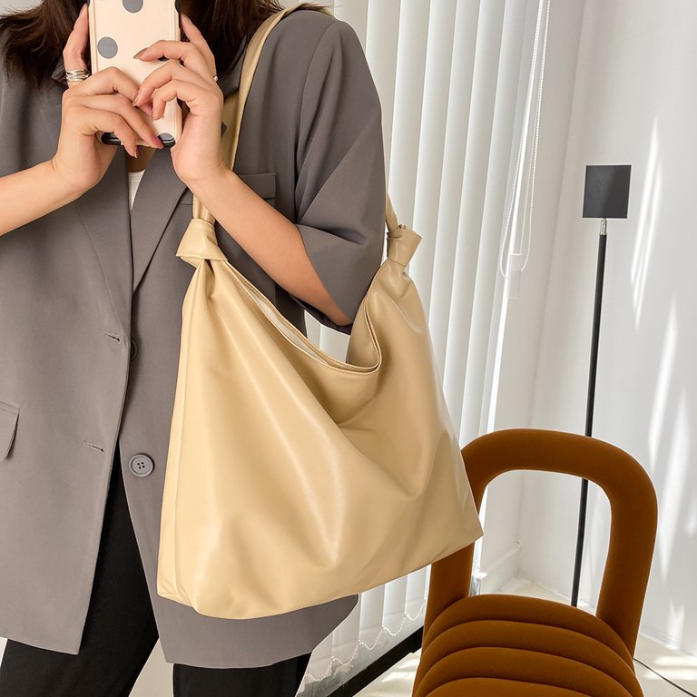 Large Capacity Minimalist Solid Color Women's Shoulder Bag