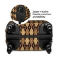 thumbnail image 2 of Pofeuu Argyle of brown Print Luggage Suitcase Cover Protector Luggage Washable Covers Aesthetic for 18/24/28/32 inch Luggage（No luggage included）-Large, 2 of 7