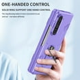 thumbnail image 6 of for Samsung Galaxy Z Fold 7 Case [Heavy Duty Protective][360°Ring Magnetic Kickstand] Rugged Hard PC Shockproof Military Grade Phone Cover For Samsung Galaxy Z Fold 7,Purple, 6 of 12