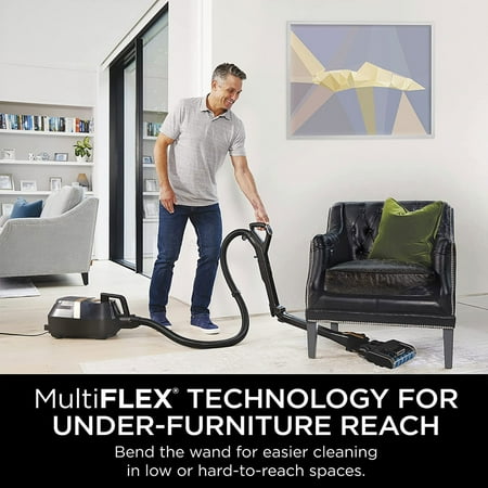 Shark - Vertex Bagless Corded Canister Vacuum with DuoClean PowerFins - Black/Copper