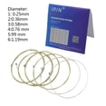 thumbnail image 4 of HEMLBOYW 6Pcs/pack Folk Guitar String, Steel Core Guitar Strings Set Practice Replacement Part Accessory for Acoustic Folk Guitar Stainless Steel Wire, 4 of 7