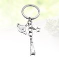 thumbnail image 2 of Star Keychain Car Keyring Purse Bag Pendant Decoration Planet Hanging Keychain Accessory Creative Gift Metal Key Holder, 2 of 5