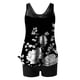 thumbnail image 5 of TaTaai Women's Printed Conservative Swimsuit Set, High Waist Two Piece Bikini with Removable Padded Bra, Modest Vintage Beachwear for Summer Gift, 5 of 6