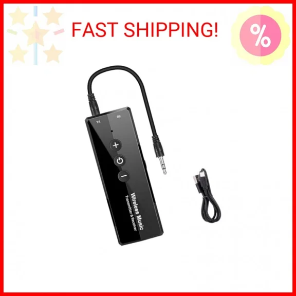 Upgraded Bluetooth 5.3 Transmitter 3-In-1, Portable Wireless Rechargeable Transc