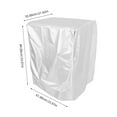 thumbnail image 2 of OUNONA Waterproof Sunproof Washing Machine Cover Universal Fit Washer Protector Washing Machine Cover Drum Washer Cover Practical Laundry Machine Cover, 2 of 8