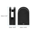 thumbnail image 2 of Uxcell Glass Clamp, 2-1/2"x 1-3/4"x 1-3/16" Stainless Steel 304 Glass Bracket Glass Clip Matte Black 4 Pcs, 2 of 5