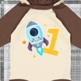 thumbnail image 4 of Inktastic Rocket Spaceship Happy First Birthday Boys or Girls Long Sleeve Baby Bodysuit, 4 of 5