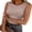 Khaki, variant on ANRABESS Womens Tank Tops High Neck Sleeveless Ribbed Racerback Top Slim Fit Basic Summer Shirt M Size