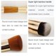 thumbnail image 1 of Brocha de maquillaje ZefeiWu inclinada de cabeza redonda diseño de madera de bambú, 1 of 1