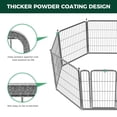thumbnail image 5 of FXW Aster Dog Playpen Designed for Courtyard, RV Camping, 32" 16 Panels for Medium Dogs, Silver, 5 of 8
