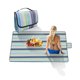 thumbnail image 1 of Waterproof Picnic Blanket, 150 X 200 Cm Large Foldable Beach Mat Anti Sand Picnic Tablecloth with Handles for Camping Garden Travel Summer, 1 of 5