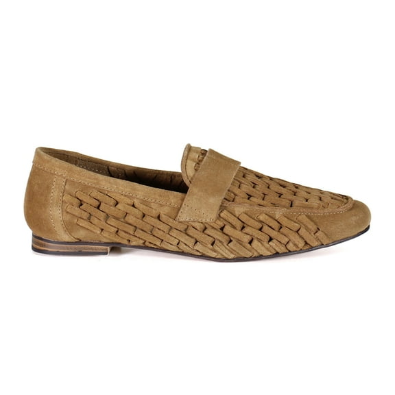Diba True Women's Age Less Woven Suede Loafer (Whiskey, 9/40EU)