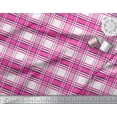 thumbnail image 2 of Soimoi Georgette Viscose Fabric Gingham Check Print Fabric by Yard 42 Inch Wide, 2 of 3