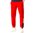 thumbnail image 2 of Men's Lacoste Red/Beige/Nvy Blue Branded Colorblock Fleece Jogging Pants - 5/L, 2 of 4