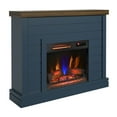 thumbnail image 2 of duraflame® Shiplap Wall Mantel Electric Fireplace, Fontana Blue, 2 of 16