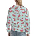 thumbnail image 7 of Salouo Watermelon Pattern Hoodie Sweatshirts for Women, Autumn Pullover Hoodie Workout Sweat Women's Long Sleeve Preppy Sweatshirts-Medium, 7 of 7