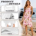 thumbnail image 6 of FUIALDOLG Summer Crew Neck Sleeveless Dress for Women Cartoon Corgi Dog Tank Dress Womens Loose Casual Long Maxi Beach Dress with Pockets Trendy Skirt for Valentiness Day Dating,S, 6 of 7