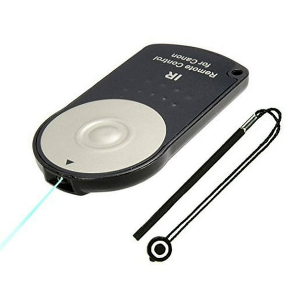 Foto&Tech FTRC-6 IR Wireless Remote for Canon EOS 5DS, 5DR, 7D Mark II, EOS 6D, EOS 7D, EOS 80D, EOS 70D, EOS 60Da, EOS 60D, EOS 5D Mark III, 5D Mark II, T6s, T6i, T5i, T4i, T3i, M3   Lens Cap Holder