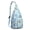 Sky-blue-4, variant on Winter Animal Sling Backpack - Cute Penguin Print Shoulder Bag with Decorative Snowflakes, Compact Travel Pack for Essentials