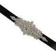 thumbnail image 4 of Rubans de Mariage Ceinture de Mariée Robe de Bal Rubans de Mariage en Cristal Ceintures de Soirée Fait Main avec Strass, 4 of 8