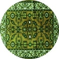thumbnail image 1 of Ahgly Company Indoor Round Persian Green Traditional Area Rugs, 6' Round, 1 of 1