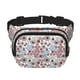 thumbnail image 1 of Fotbe Abstract Floral Cangurera Cuadrada con Estampado de Doble Capa, Bolsa de Cintura Ajustable Mini para Hombres y Mujeres, 1 of 9