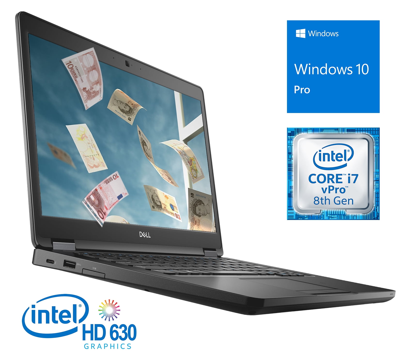 Dell Latitude 5491 14" Laptop 8th Gen Hyper Threaded Intel Hexa Core