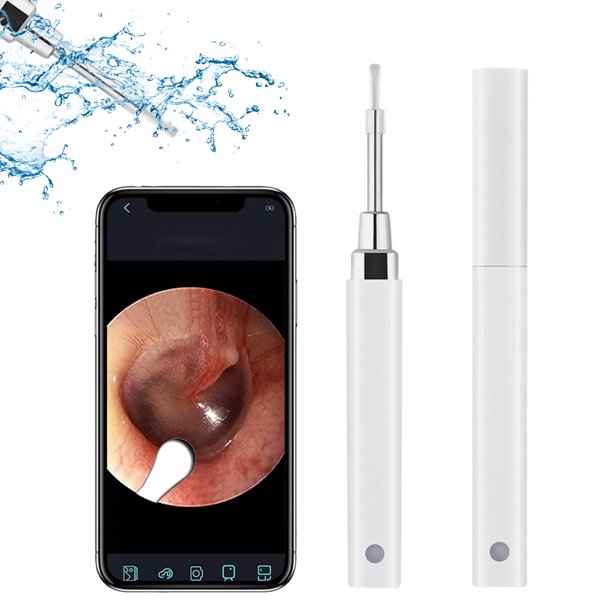Endoscopio inalámbrico de eliminación de cera de oído WiFi con cámara de 3,9 mm y 350 W, 6 luces LED