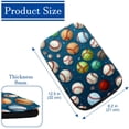 thumbnail image 4 of Baseball Soft Comfortable Furry Printed Armrest Cover, Car Armrest Cover, Armrest Accessory, 12.5x8.2 Inch, 4 of 6