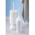 thumbnail image 4 of InterDesign Una Nuvo Toilet Bowl Brush and Holder for Bathroom Storage, White, 4 of 7