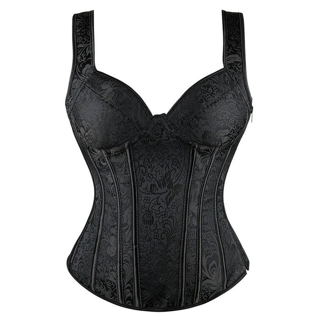 2022 Gothic Vest Tops for Women Y2k Waist Slimming Bustier Overbust Goth Tanks Renaissance