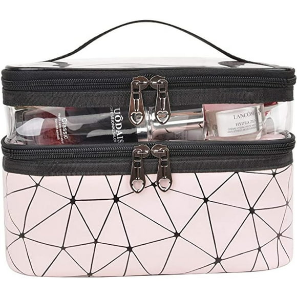 Deluxe Makeup Bag for Toiletries & Beauty Essentials Spacious Travel Cosmetics Organizer