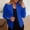 Blue, variant on Women's Work Business Blazer Long Sleeve 2024 Casual Blazer Blue XXL