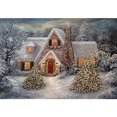 thumbnail image 1 of Juego de pintura de diamante 5D DIY nieve redondo completo Rhinestone, 1 of 9