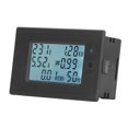 thumbnail image 3 of Monitor de capacidad de la batería Indicador de temperatura de voltaje actual Pantalla LCD retroiluminada Medidor de batería DC 6‑200V, 3 of 14