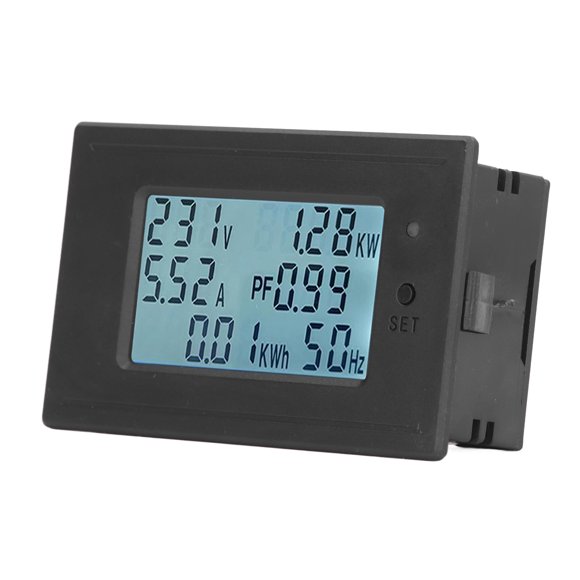 Current Meter, DC 6-200V LCD Display Multifunctional Easy Installation Battery Capacity Monitor Temperature for Ships