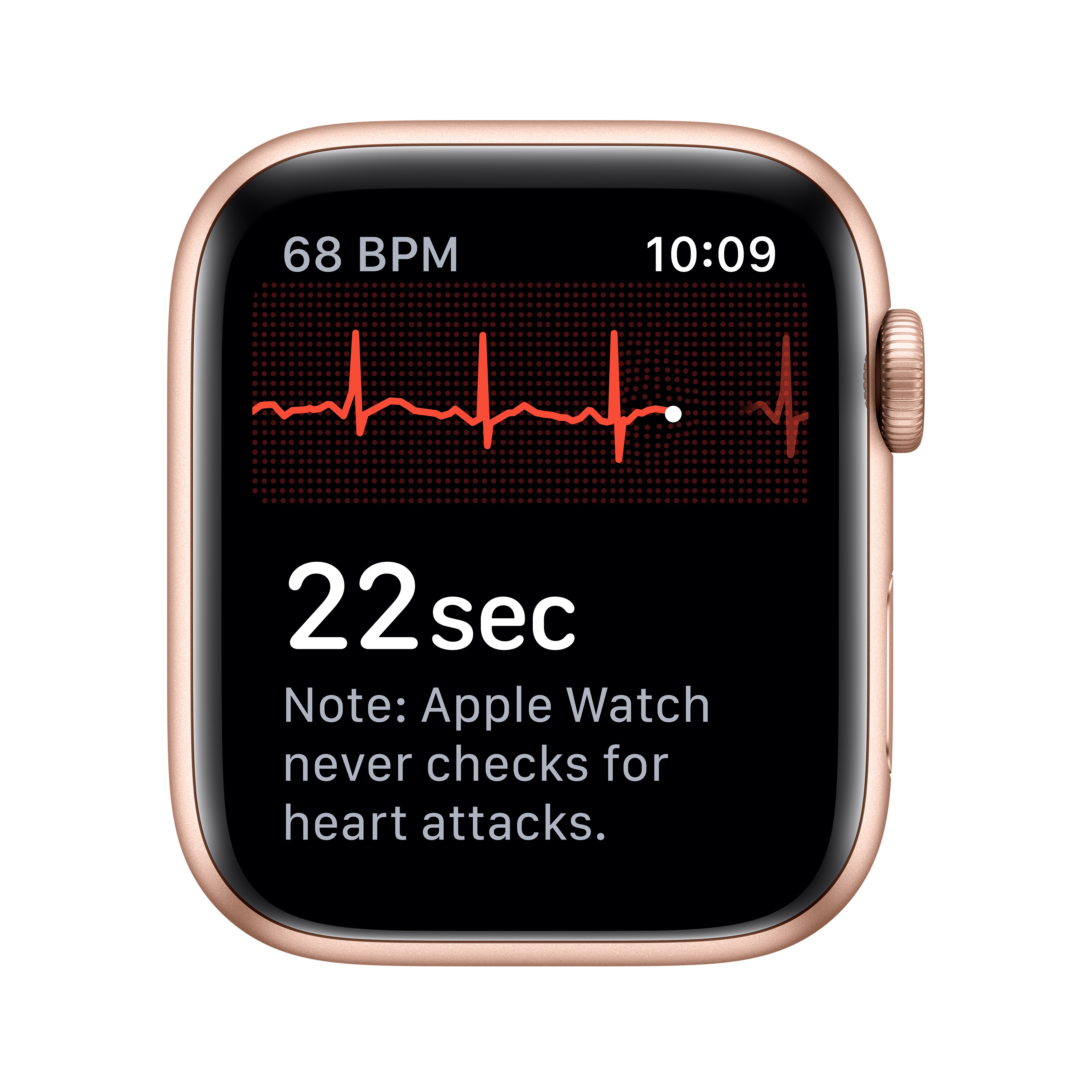 Apple Watch Series 5 GPS, 44mm Gold Aluminum Case with Pink Sand Sport Band - S/M & M/L - image 5 of 6