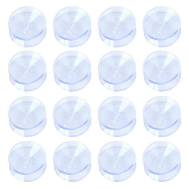 20 protectores antideslizantes para mesas de vidrio, ventosas de doble cara, de goma no adhesivas, para debajo del vidrio.