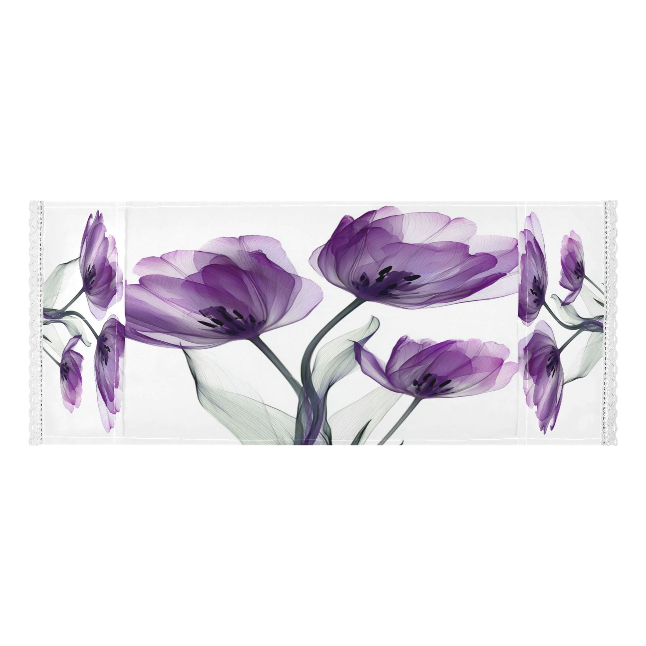 Wobogo Purple Tulips Washing Machine Cover Dustproof Washer Dryer Cover Waterproof Laundry Room Decorative Protector