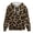 Brown Leopard Print, variant on Jiueut Pink Leopard Print Oversized Zip Up Hoodie for Women Long Sleeve Drawstring Hooded Sweatshirt with Kangaroo Pockets Warm Cold Weather Outerwear, Outdoor Activities, 2XL