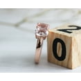 thumbnail image 6 of HeartsAndYou 3ct Natural Peach Morganite Four Stone Engagement Ring 100% 14k SOLID Rose Gold, 6 of 6