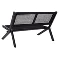 thumbnail image 6 of SAFAVIEH Kobina Outdoor Patio, Bench, Black, 6 of 11
