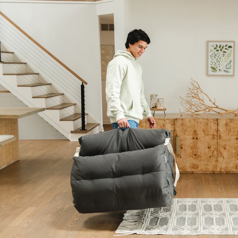 Big Joe Chameleon 4-in-1 Lounger, Charcoal Soft Twill - Walmart.com