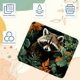 thumbnail image 3 of Raccoon Square Desk Pad Mouse Mat Gaming Mousepad, 8.3x9.8 Inch, Non-Slip Rubber Bottom, Printed, Suitable for Office and Gaming, 3 of 6