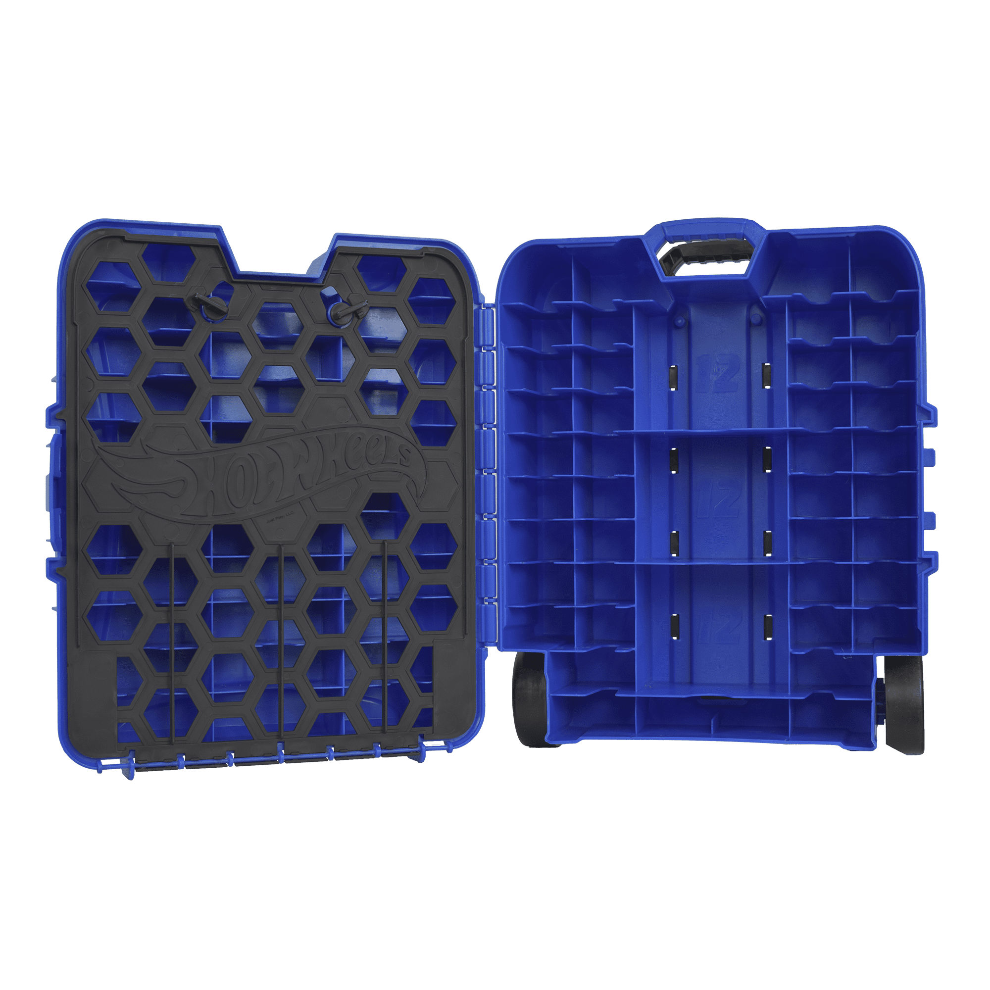 Hot Wheels 110 Vehicle Playsets Plastic Carrying Case in Blue, for Child Ages 3+
