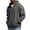 Dark Gray b02, variant on qolati Full Zip Hoodies for Men Y2k Casaul Long Sleeve Hoodie Top Waffle Knit Sweatshirts Jackets Loose Fit Hooded Outwear Coats with Pocket Black L