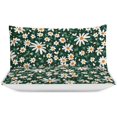 thumbnail image 3 of HAHDAXIA Flower Repeat Pattern Bedding Solid Comforter Set for All Seasons,3 Pieces(1 Comforter+2 Pillowcases),Soft Microfiber Bedding Set Full(79"x90"), 3 of 7