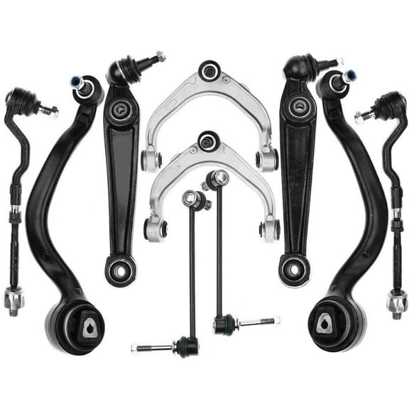 A-Premium 10Pcs Front Suspension Kit Control Arm Ball Joint Assembly Sway Bar Link Inner Outer Tie Rod Compatible with BMW X5 2007-2013 X6 2008-2013