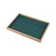 thumbnail image 2 of Caja de Exhibición de Anillos de Madera, Cajas de Joyería Stackale, Organizador de Pulseras de Pendientes, Escaparate de Forro de Terciopelo , Verde Nuevo DYNWAVEMX Bandeja de almacenamiento de joyas, 2 of 8